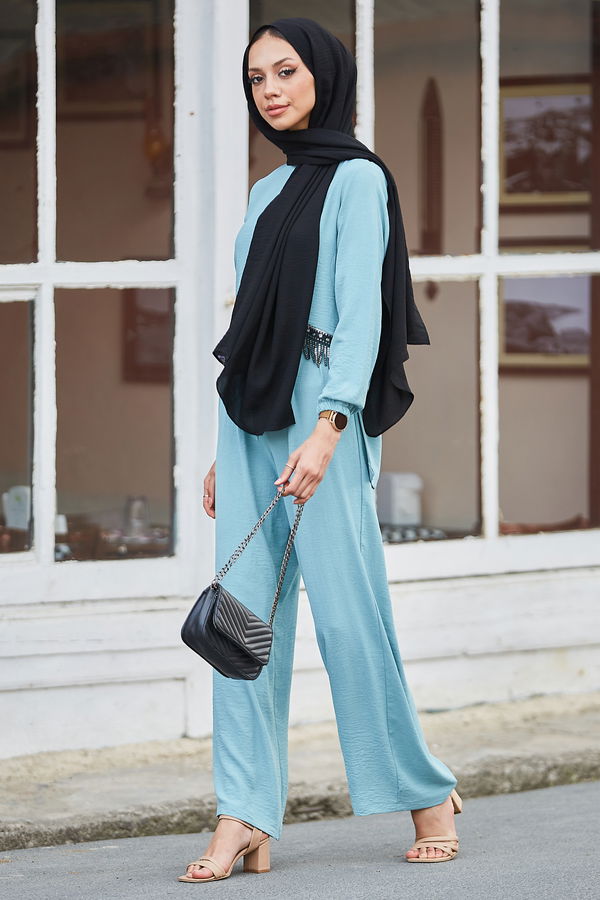 Bluz+Pantolon Yeşil - 10513