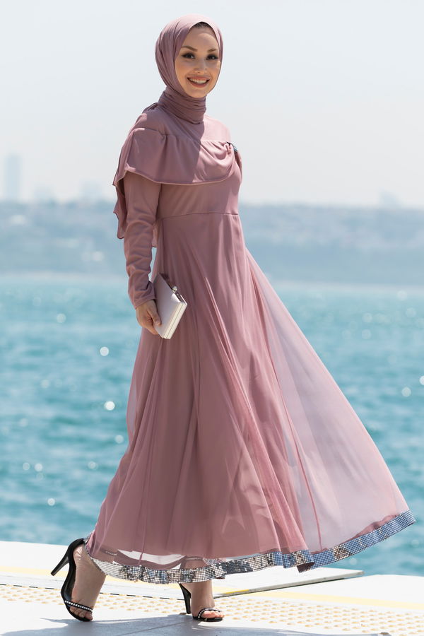 Abiye Elbise Pembe - 10313 PEMBE