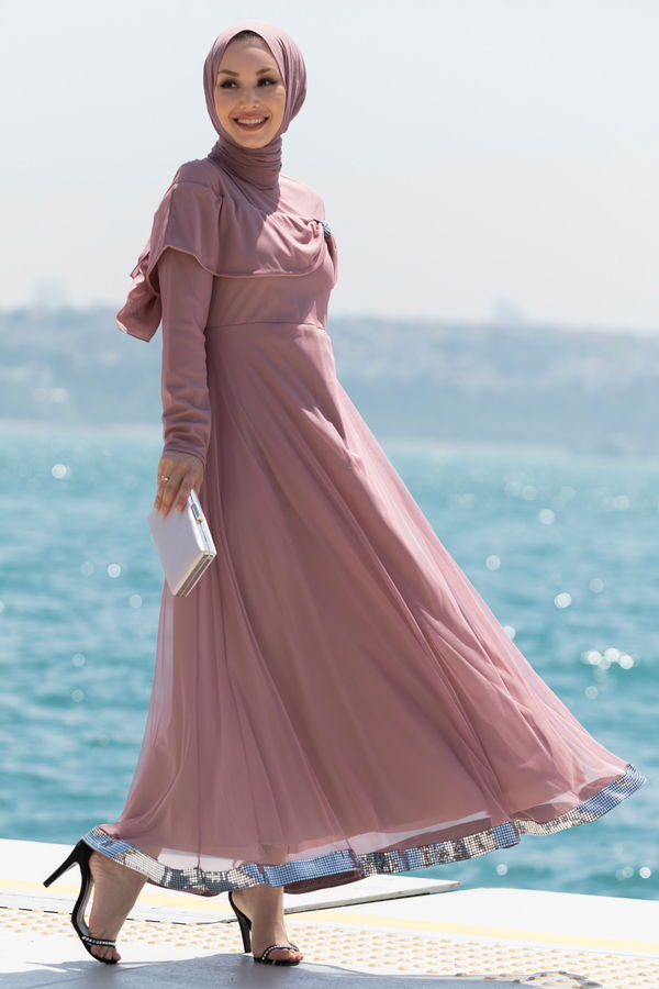 Abiye Elbise Pembe - 10313 PEMBE
