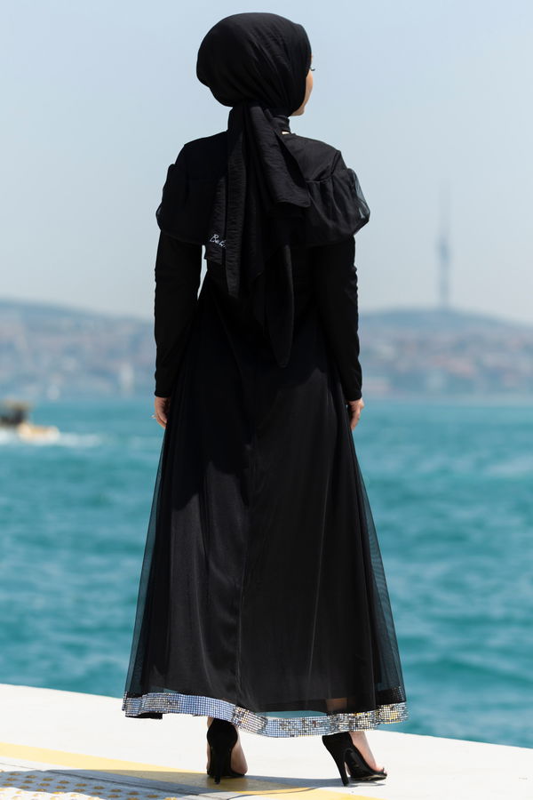 Abiye Elbise Siyah - 10313 SİYAH