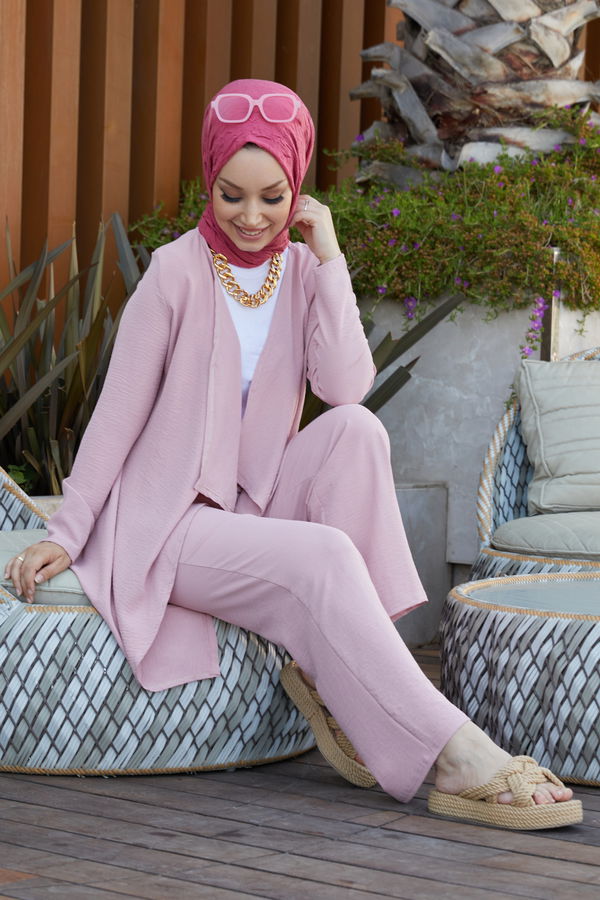 Hırka Pantolon Pembe - 10529 PEMBE