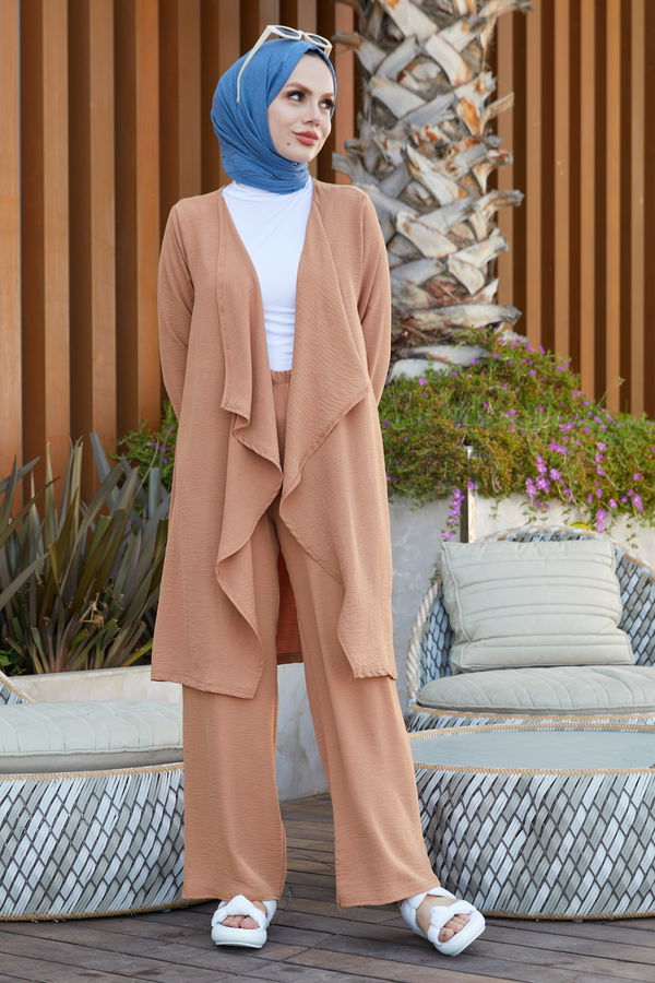 Hırka Pantolon Taba - 10529 TABA