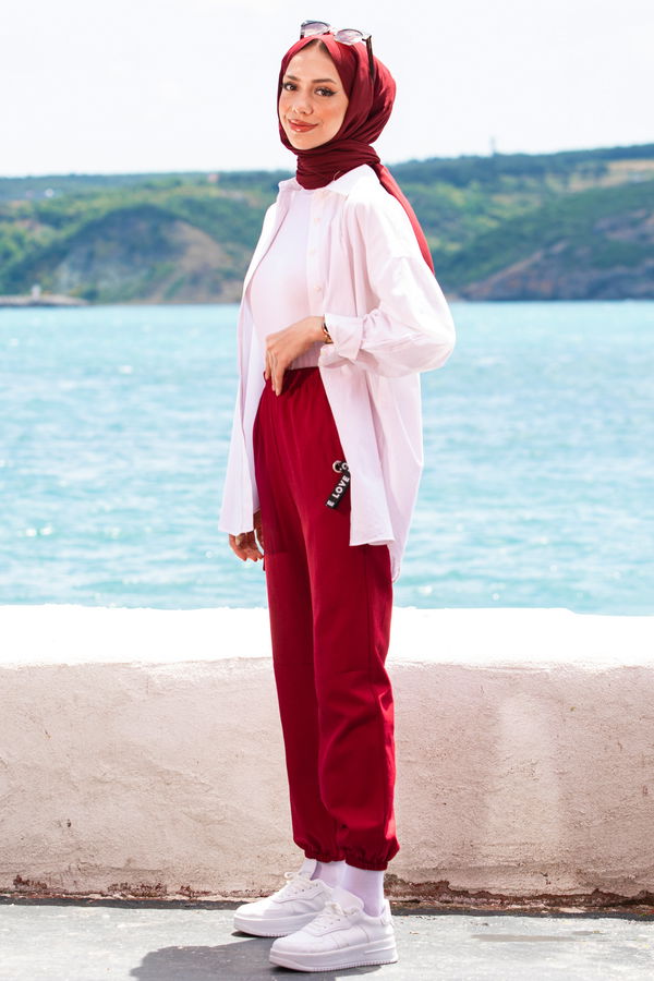 Pantolon Bordo - 10006
