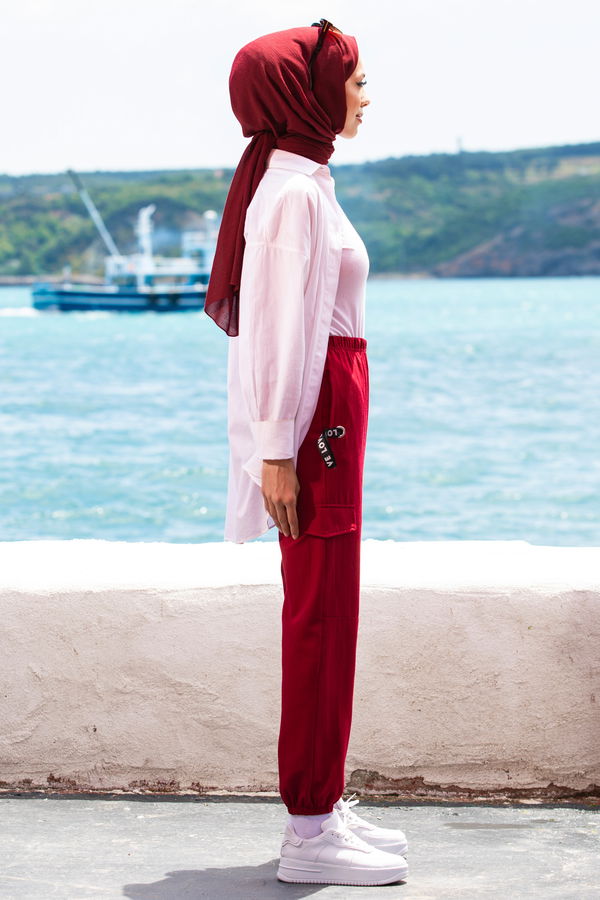 Pantolon Bordo - 10006