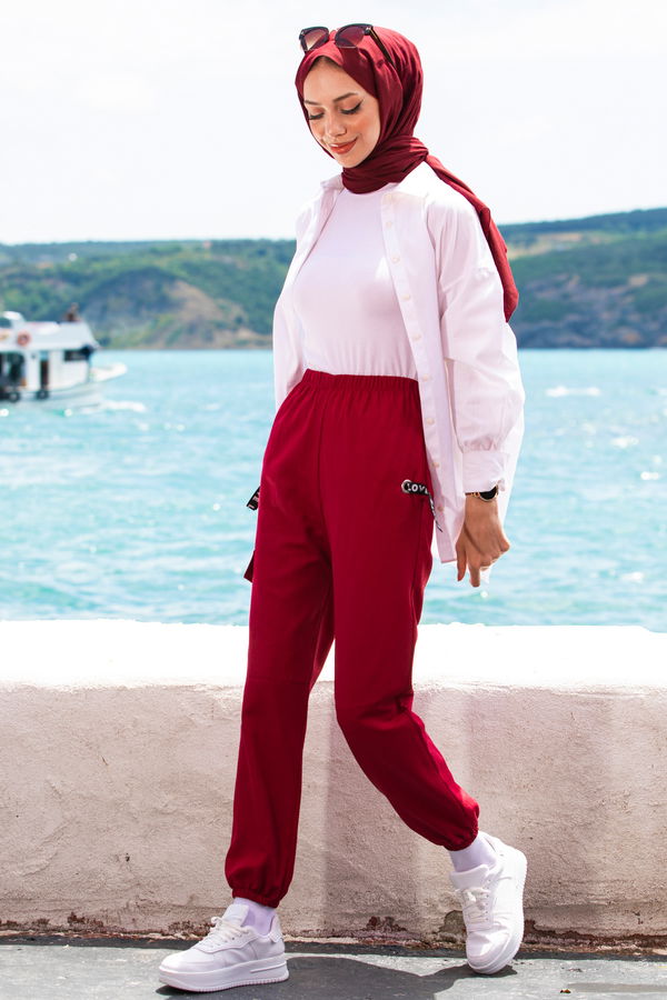 Pantolon Bordo - 10006