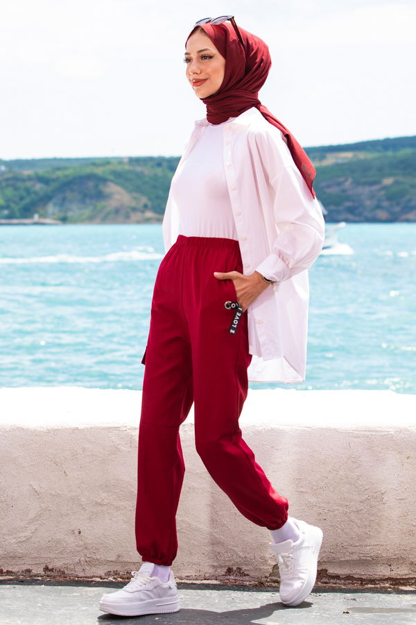 Pantolon Bordo - 10006