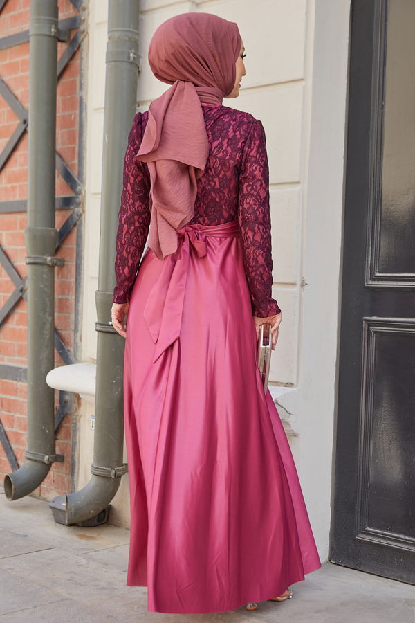 Abiye Elbise Pembe - 21104 PEMBE