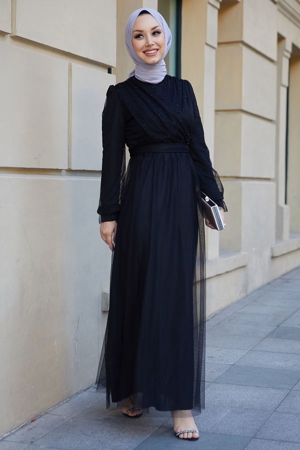 Abiye Elbise Siyah - 21102
