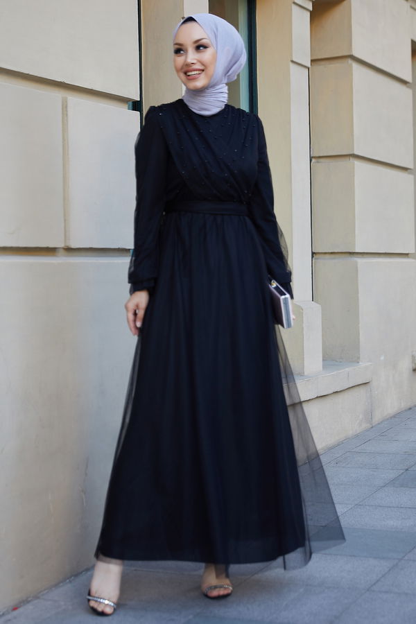 Abiye Elbise Siyah - 21102