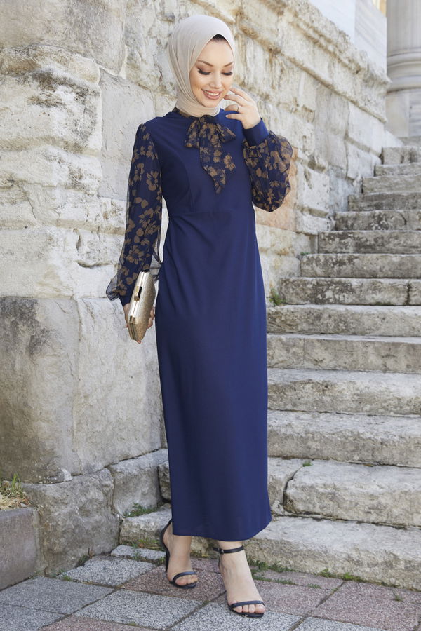 Abiye Elbise Mavi - 21100 MAVİ