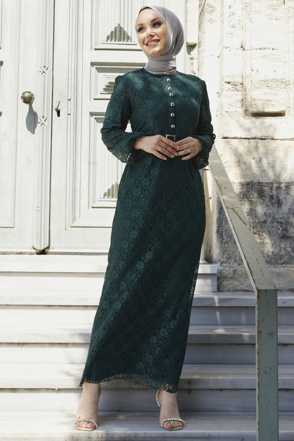 Abiye Elbise Yeşil - 21106