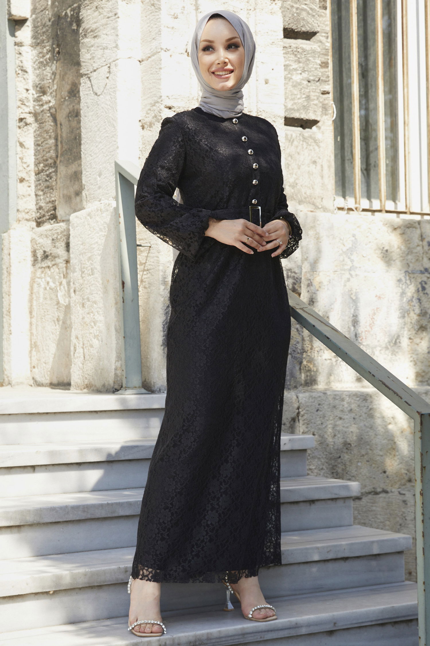 Abiye Elbise Siyah - 21106 SİYAH