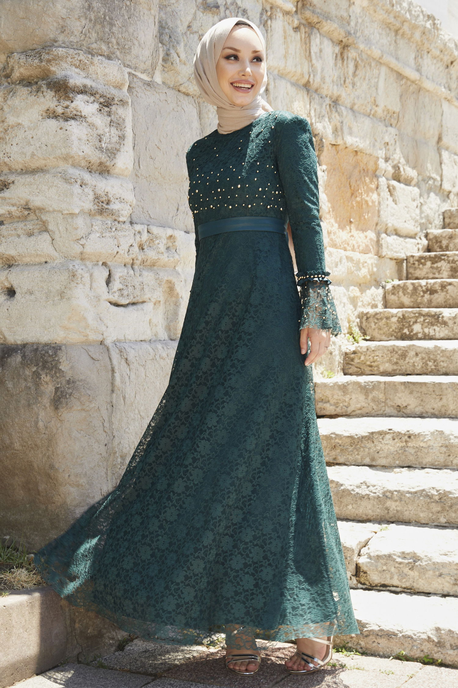 Abiye Elbise Yeşil - 21103 YEŞİL