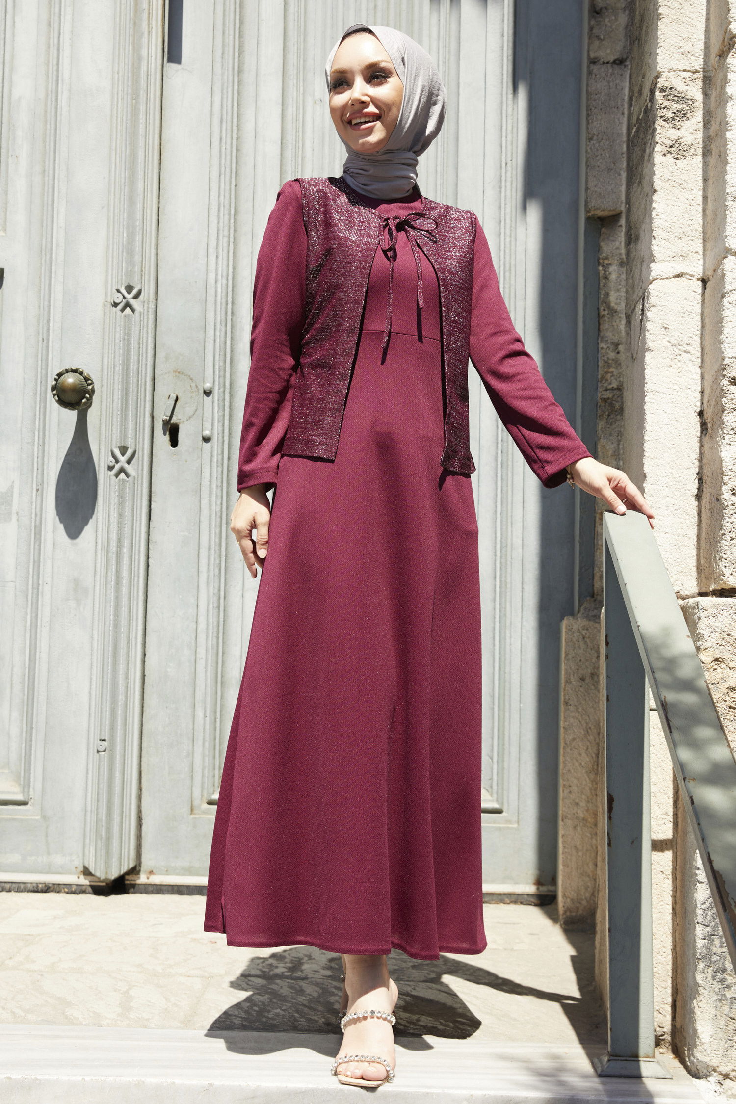 Abiye Elbise Mürdüm - 21105 MÜRDÜM