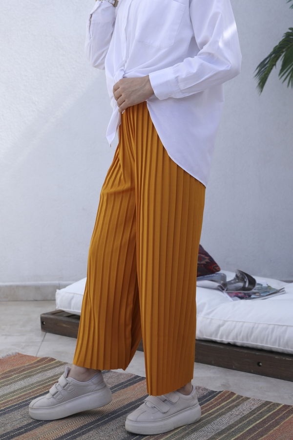 PILISELI PANTOLON Sarı - 8705 Sarı