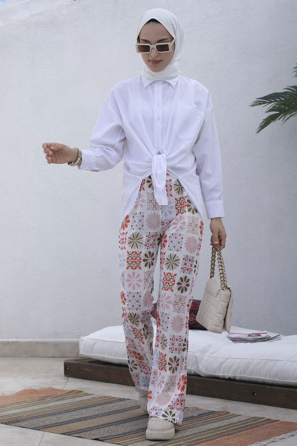 Pantolon Beyaz - 10020