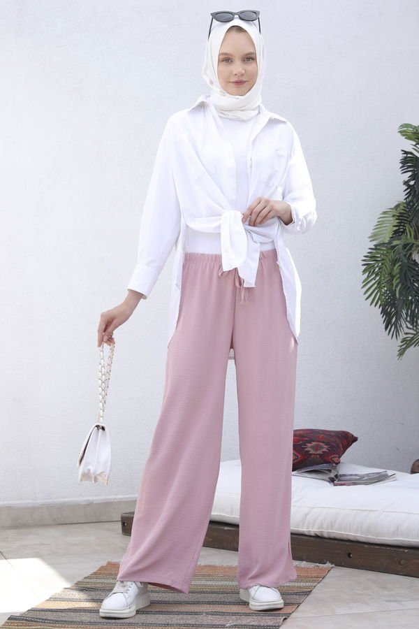 Pantolon Pembe - 10019 PEMBE