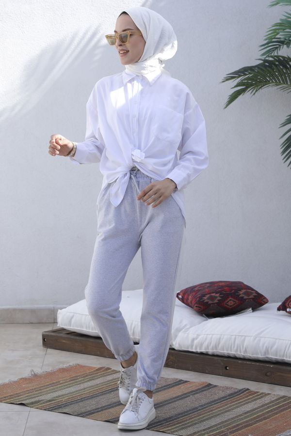 Pantolon Gri - 3908 GRİ