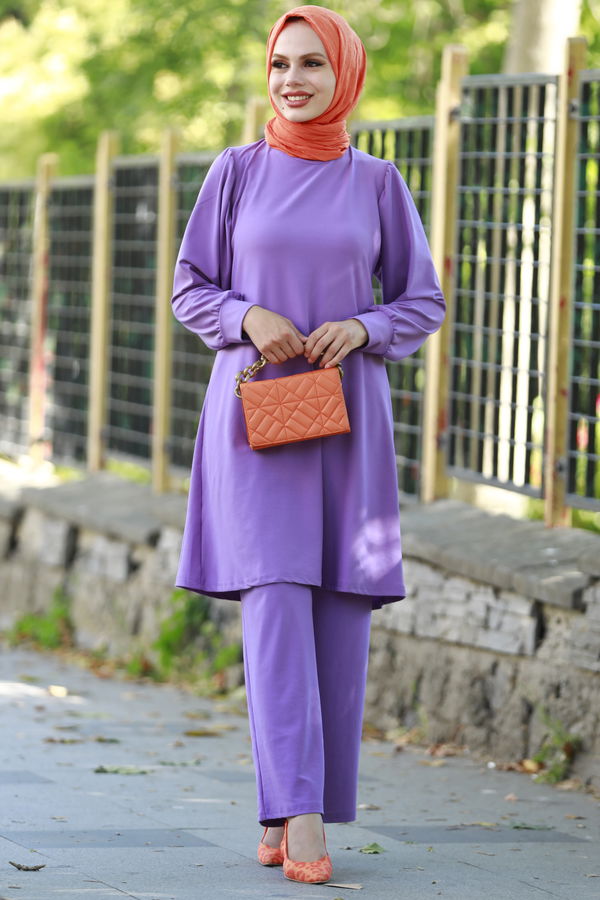 Tunik Pantolon Lila - 10545 LİLA
