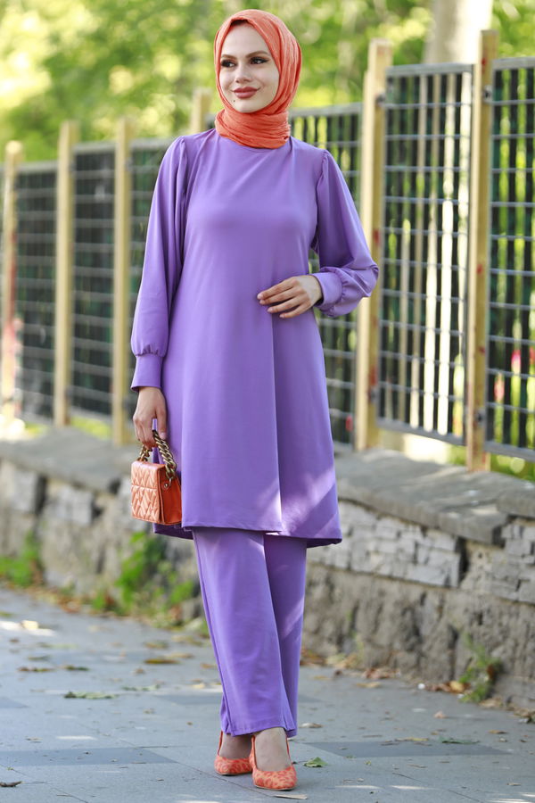 Tunik Pantolon Lila - 10545 LİLA