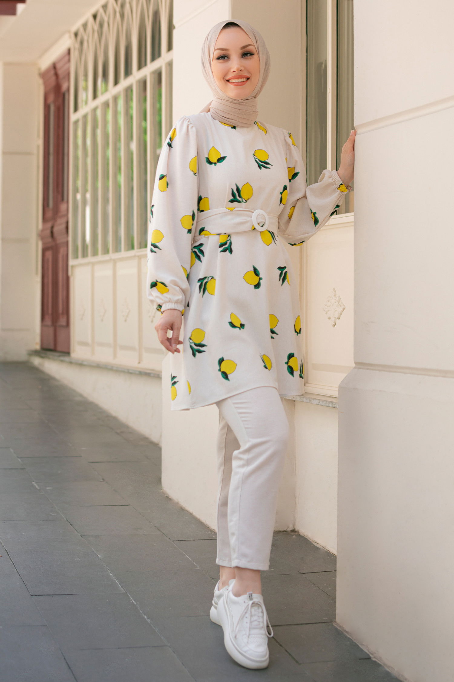 Tunik Pantolon Sarı - 10549