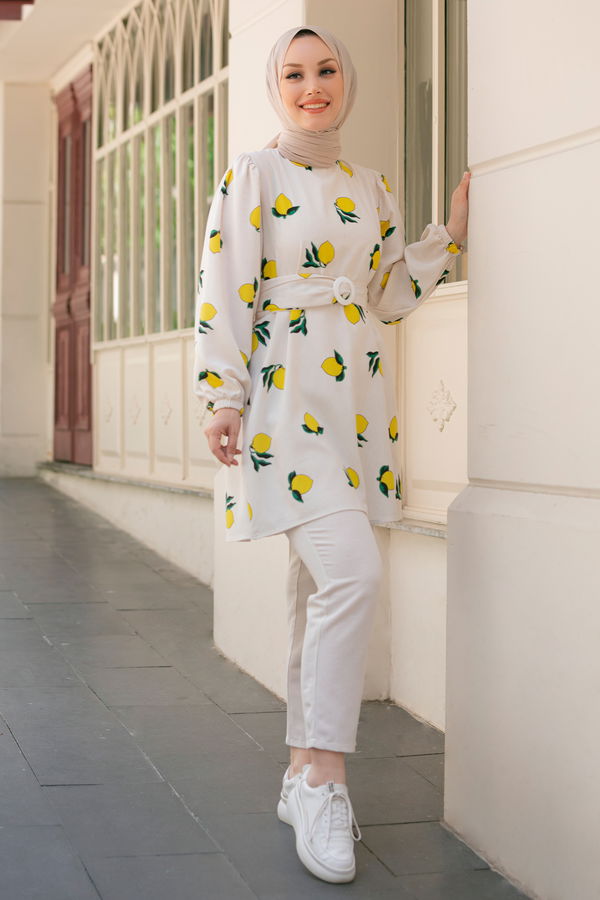 Tunik Pantolon Sarı - 10549