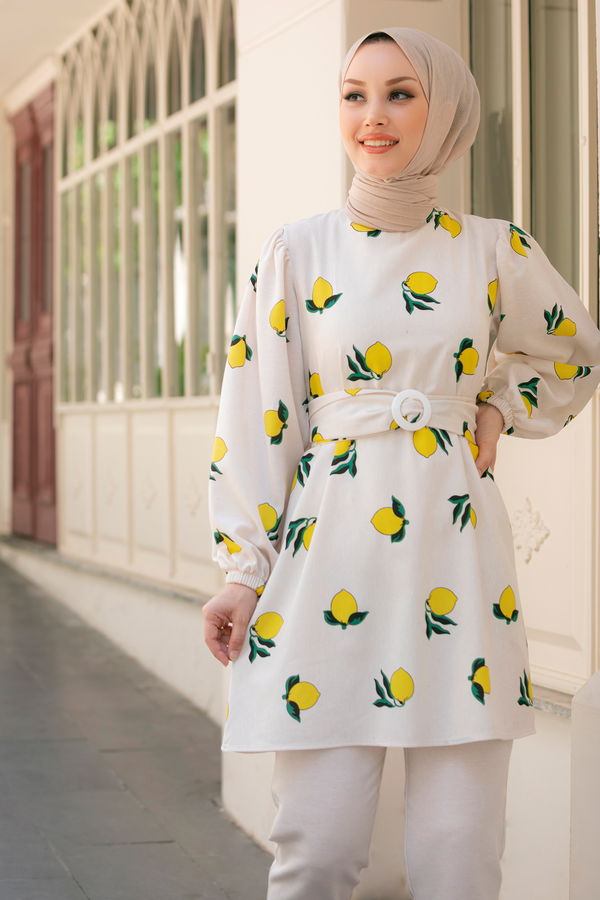 Tunik Pantolon Sarı - 10549