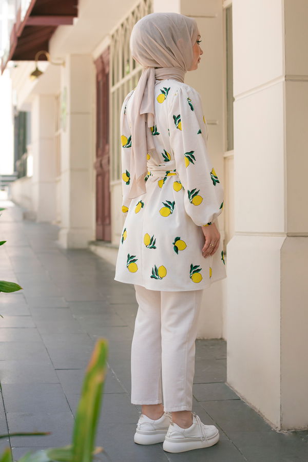 Tunik Pantolon Sarı - 10549
