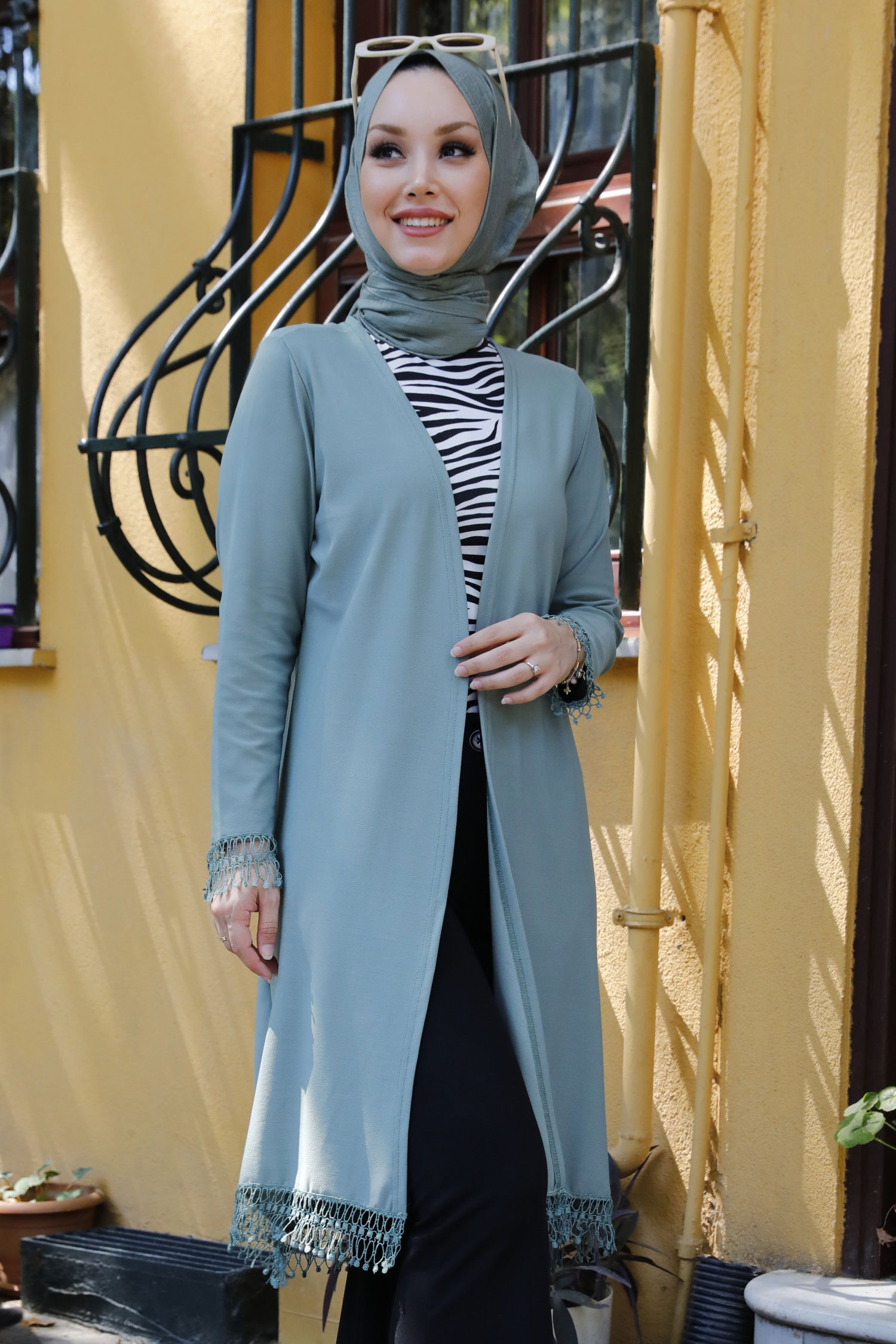 Hırka MINT - 3787 Yeşil - 3787 YEŞİL