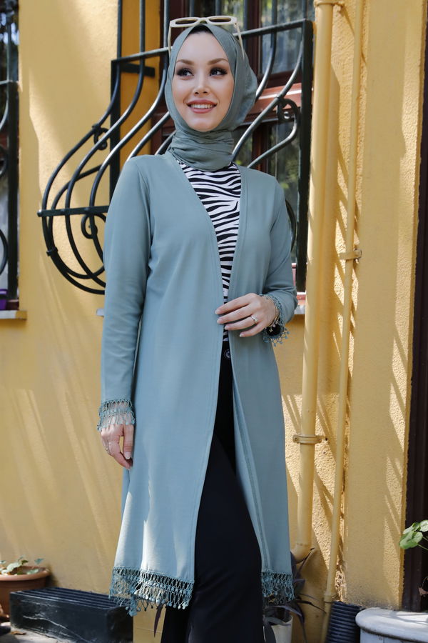 Hırka MINT - 3787 Yeşil - 3787 YEŞİL