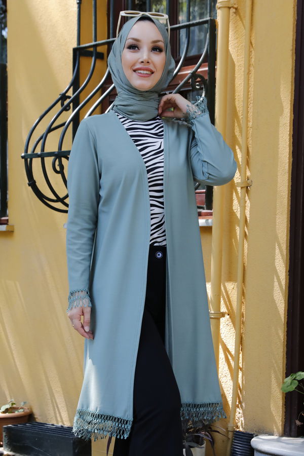 Hırka MINT - 3787 Yeşil - 3787 YEŞİL