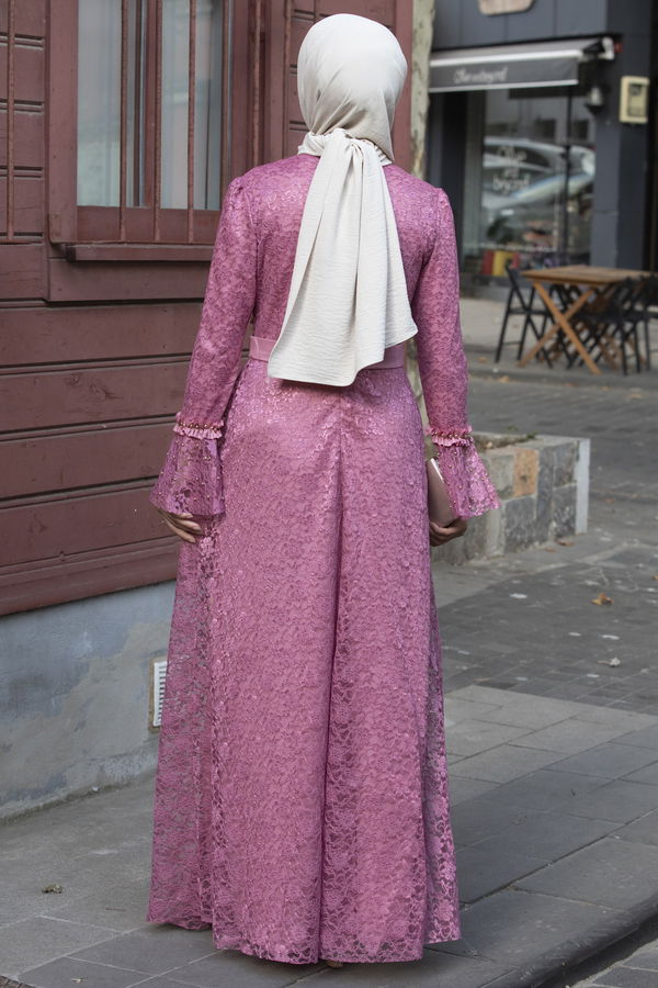 Abiye Elbise Pembe - 21103 PEMBE