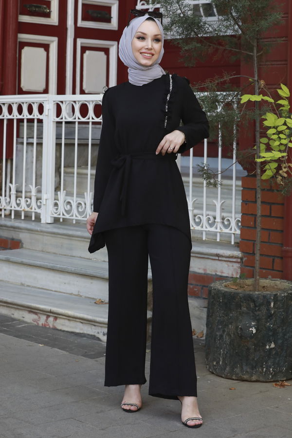 Tunik Pantolon Siyah - 10530 SİYAH
