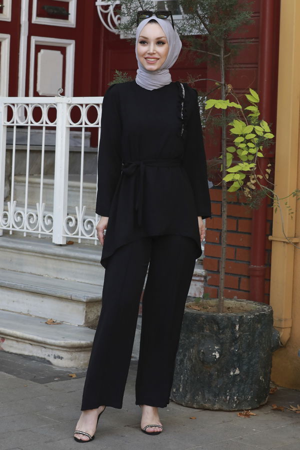 Tunik Pantolon Siyah - 10530 SİYAH