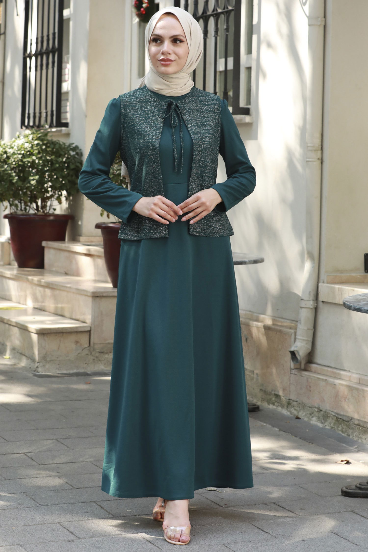 Abiye Elbise Yeşil - 21105 YEŞİL