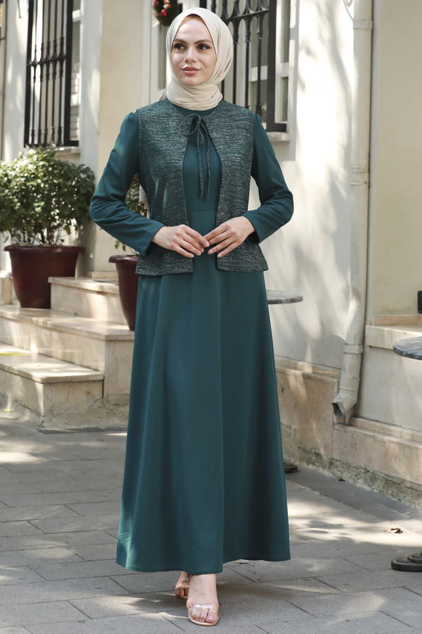 Abiye Elbise Yeşil - 21105 YEŞİL