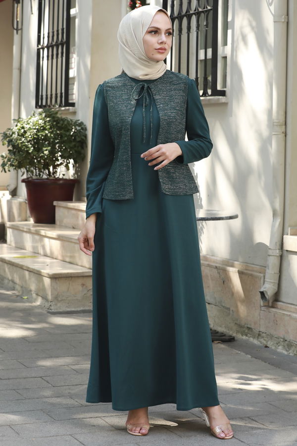 Abiye Elbise Yeşil - 21105 YEŞİL