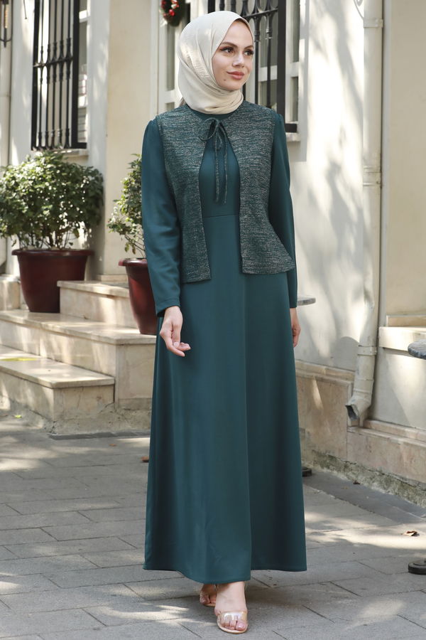 Abiye Elbise Yeşil - 21105 YEŞİL