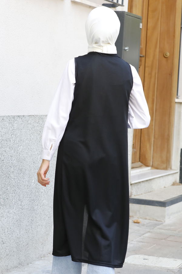 Kusaklı Yelek SIYAH - 3817 Siyah - 3817 SİYAH