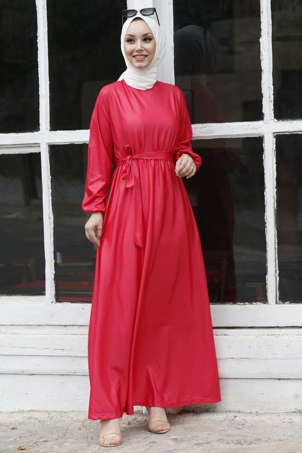 Elbise Fuşya - 10407