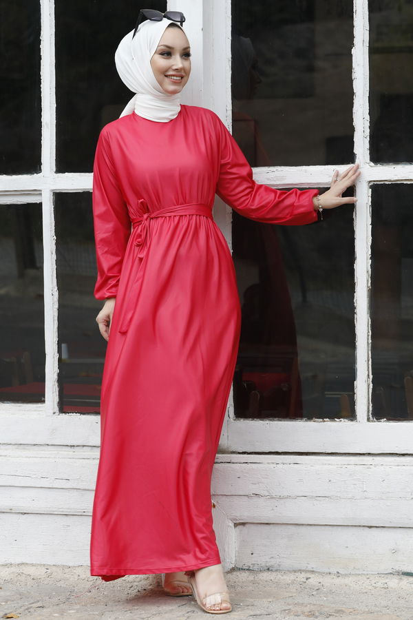 Elbise Fuşya - 10407