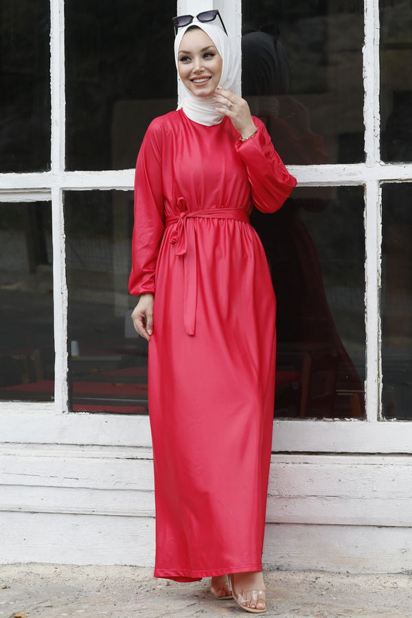 Elbise Fuşya - 10407
