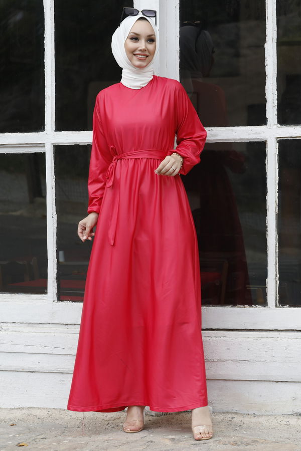 Elbise Fuşya - 10407