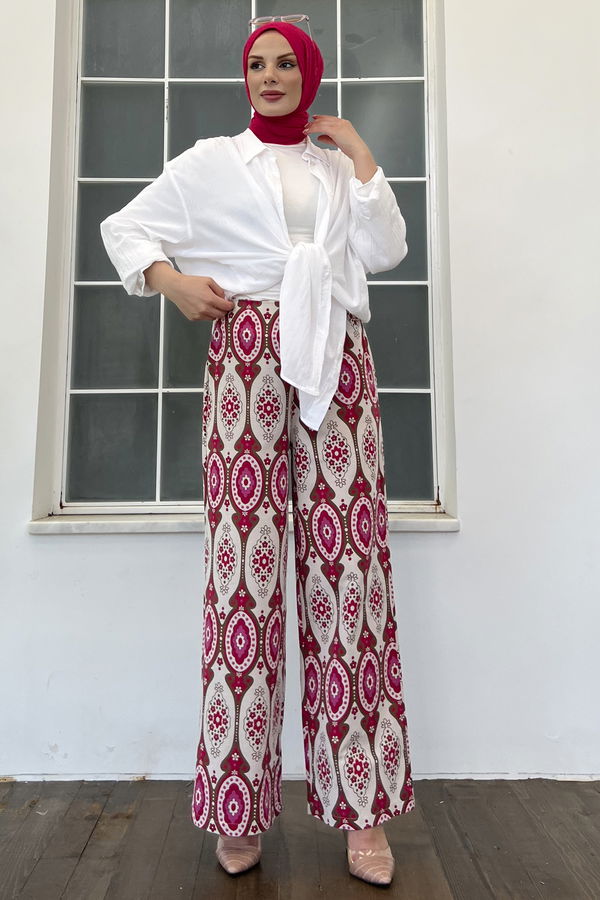 Pantolon Fuşya - 10021 FUŞYA