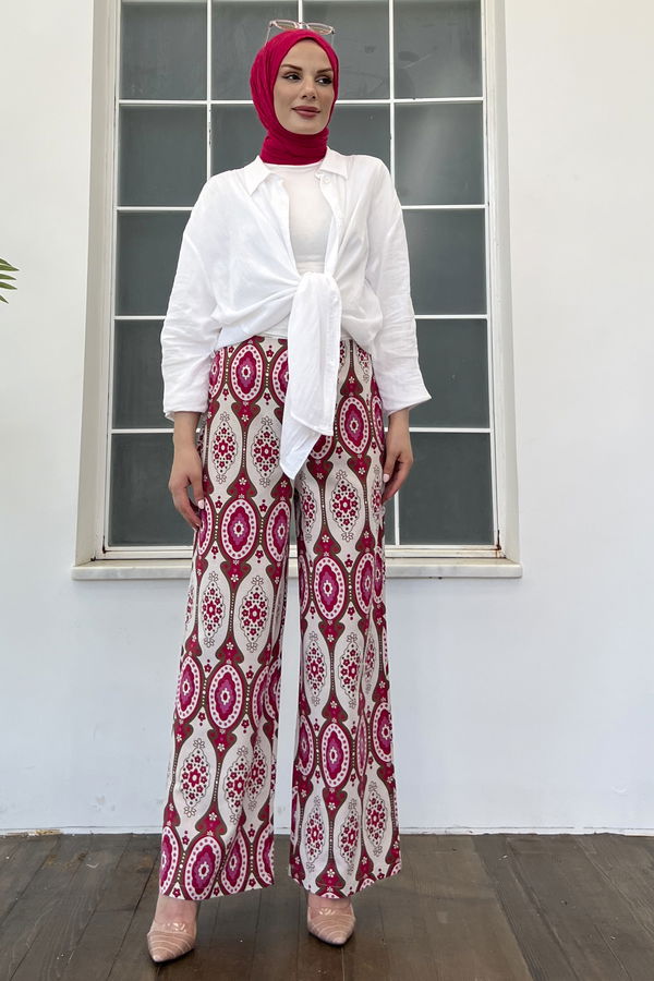 Pantolon Fuşya - 10021 FUŞYA