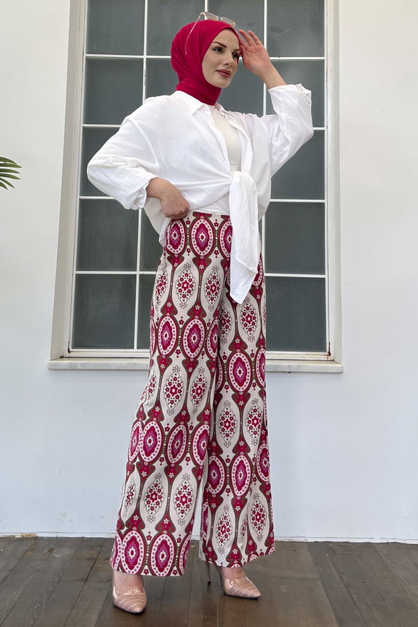 Pantolon Fuşya - 10021 FUŞYA