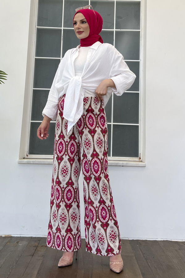 Pantolon Fuşya - 10021 FUŞYA