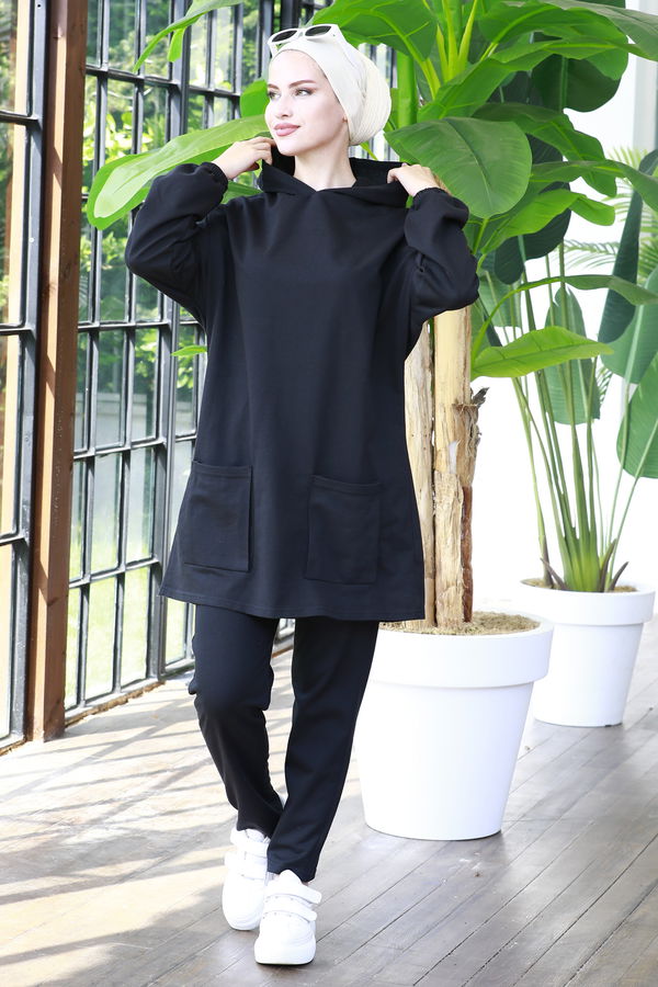 Tunik Pantolon Siyah - 8889