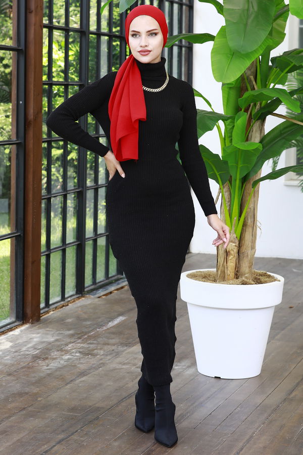 Elbise Siyah - 20868 SİYAH