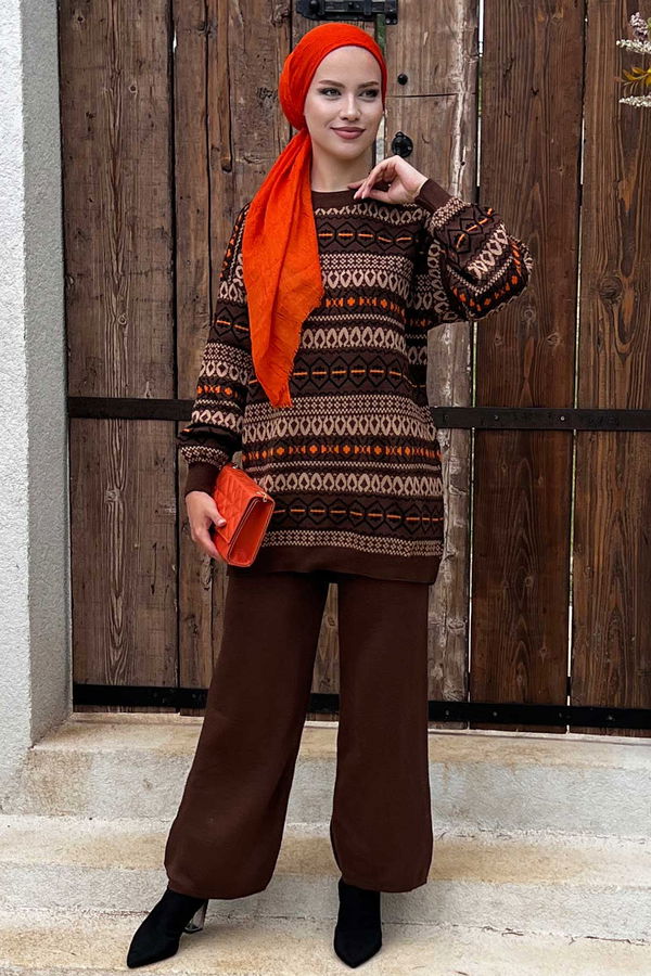 Tunik Pantolon Kahverengi - 21208